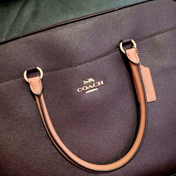 🏷SALE🏷💜🩷Coach Colorblock Latop Bag🩷💜 - Picture 3 of 11